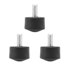 LT Easiyl Pack of 3 Non-Slip Rubber Tripod Foot Spikes Compatible with 1/4 Inch Thread Size Monopod Camera Rubber Legs Feet Replacement Parts Black