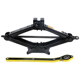 ZIBIAO Car Jack Kit, Scissors Jack car, Max 2 ton (4,409 lb) Capacity, tire Jack Tool kit, Power Saving Ratchet Handles, Steel Scissors for tire Wrenches only, for Emergency use only