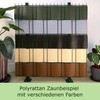 WorkingHouse Poly-rattan Visual Protection Strips, Visual Protection for Double Bar