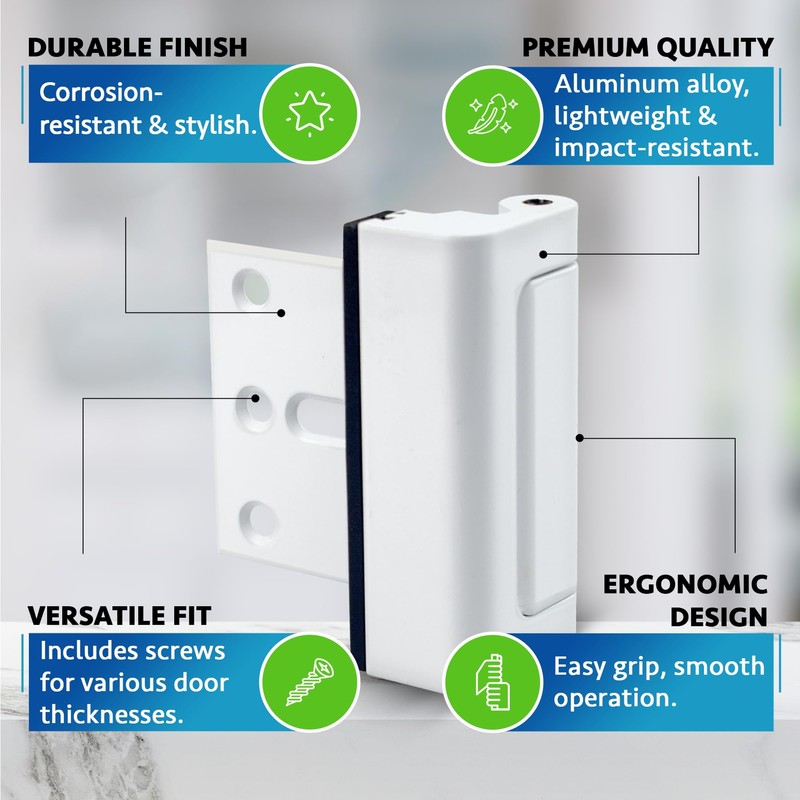 Dwell+Good Door Locks (2-Pack) - Easy To Install Aluminum Home