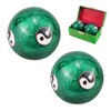 Qerutk 1 Pair Soild Marble Baoding Balls, Chinese Tai Chi