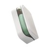 Soap Box with Removable Drainer and Lid, PP Leakproof Portable