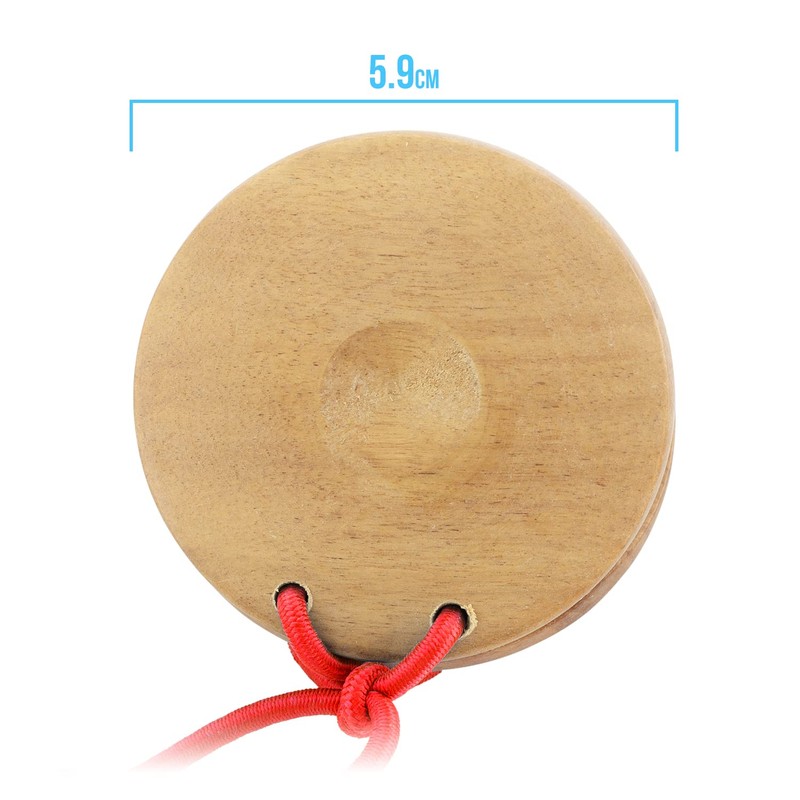 TIGER CAS14-NT Wooden Castanets - Finger Clackers Clappers - Two