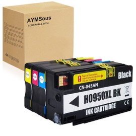 AYMSous 950XL 951XL High Yield Combo Pack Compatible Ink Cartridge Replacement for HP 950XL 951XL for HP OfficeJet Pro 8600 8610 8620 8100 8630 8660 8640 8615 276DW 251DW (BK/C/M/Y 4-Pack)