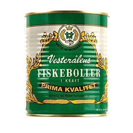 Garvo Vesteraalens Norwegian Fish Balls Cod Fish Fresh Canned 800g. Good and Healthy Dinner