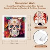 FHBUBPUP Skull Diamond Painting Kits for Adults, 5D Special Shape