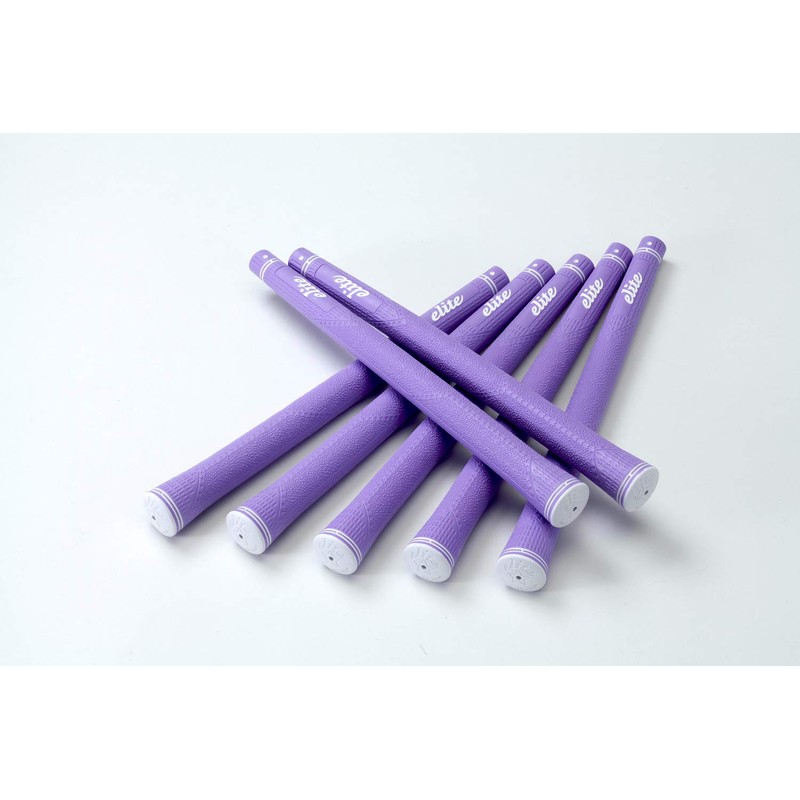 elitegrips CX50 7-Pack Golf Grips, Smokey Purple with Backline