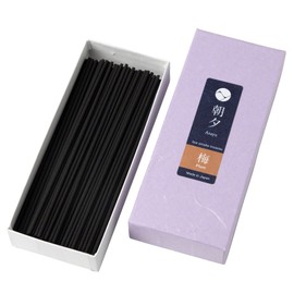 Asayu Japanese Low Smoke Incense Sticks Plum Blossom Scent (40gr), Made in Japan Quality, Natural Material - Plum Blossom 40gr