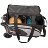 Moxy BSSTMOXY1925-1 Blade Premium Double Roller Bowling Bag, Silver/Black