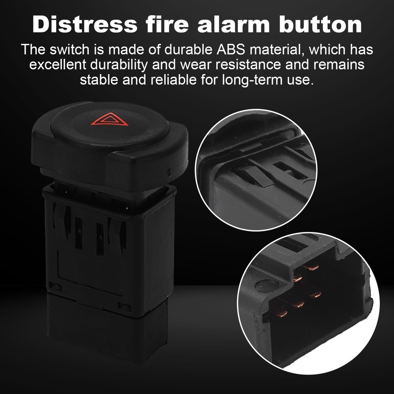 TKSE Hazard Switch Car Fire Warning Light Emergency Switch Push