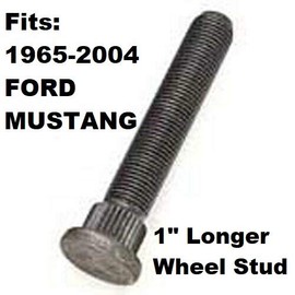 Muzzys 1" Longer Than Stock Wheel Stud Bolt for 1965-2004 Ford Mustang, 1973-1987 Chevy C10, Extended Extra Length Å 