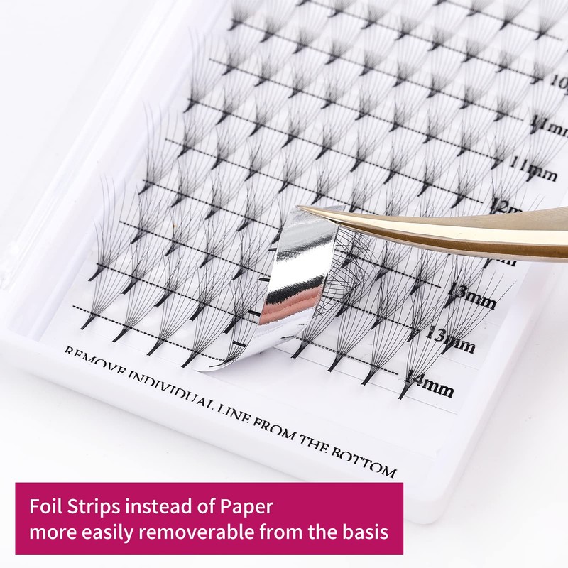 Volume Eyelashes Pre-Fanned 12D Pre-Made Russian Eyelash Extension Volume Bouquet