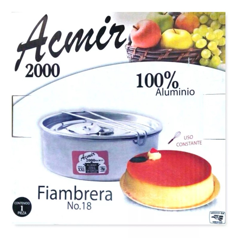 A2000 Molde Flan Napolitano / Fiambrera Flanera 18 Cm