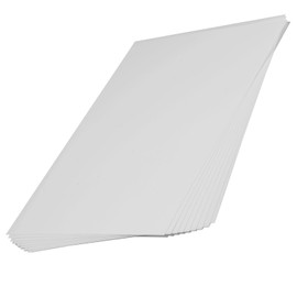 Incontesta 10 Pcs A4 Size White Opaque Rigid Plastic Sheet, 0.5mm Thick PVC Sheet 297mm x 210mm for Office DIY Cutting