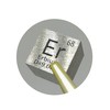 Elemental Specimen Erbium Er 0.4 inch (10 mm) Square Cube,