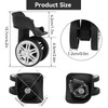 Agatige Suitcase Wheels, Universal Draw Bar Box Wheels Accessory Wheel
