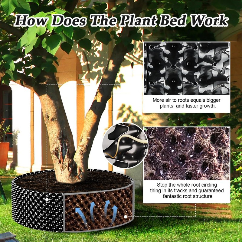 RooTrimmer 60 Gallon Air Pruning Container, Raised Garden Bed Large