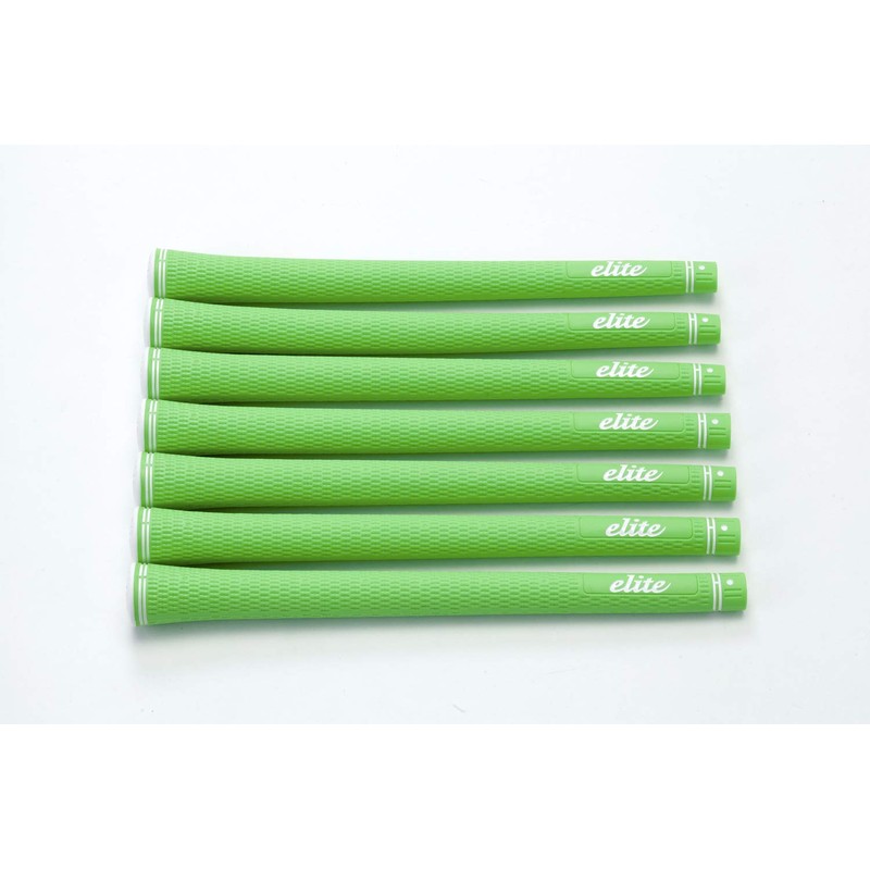 elitegrips SX38 Golf Grips, 7-Pack, Signal Green, No Backline