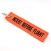 Rotary13B1 Insert Before Flight -Key Chain Neon Orange/Black1pc