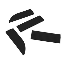 AUHX Sweeping threshold strip, wear-resistant rubber-free installation, door threshold, universal for household (black)