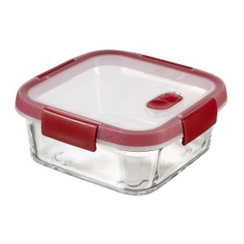 Keter Cook glass container, transparent / red, 33 x 18 x 10.7 cm, 1 piece