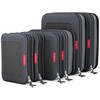 LeanTravel Compression Packing Cubes for Travel Organizers with Double Zipper