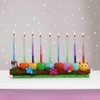 Zion Judaica Polyresin Caterpillar Menorah Cute Kids Candle Menorah Hand