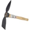 SHW-FIRE 3-prong hook and double hoe, wide and heart leaf