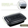 Hao Zhu Meal Prep Containers Reusable-Plastic Food Storage Trays with