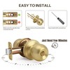 LOQRON Ball Design Door Knob with Keys and Lock, Keyed