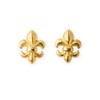 Drachenfels Small Lily Stud Earrings in Real Silver Gold-Plated /