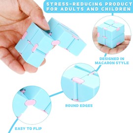 4 Pcs Fidget Cubes For Kids, Infinity Cube Fidget Toy, Fidget Cube, Infinity Cube, For Adults & Kids Killing Time Fidget Toys Infinite Cube suitable for Office Staff