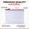 Pack of 12 A4 Grey PVC Mesh Zip Bags