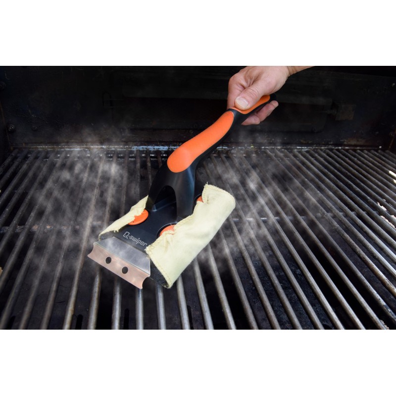 Q-Swiper XL Complete Grill Cleaner Kit - Hot + Cold