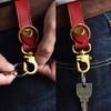 TAVARAT Tps-002 Keychain, Genuine Leather, Made in Japan, Himeji Leather,