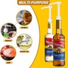 Pump Dispenser,2 Pcs Refillable Clear Plastic Press Pump Bottle 4CC