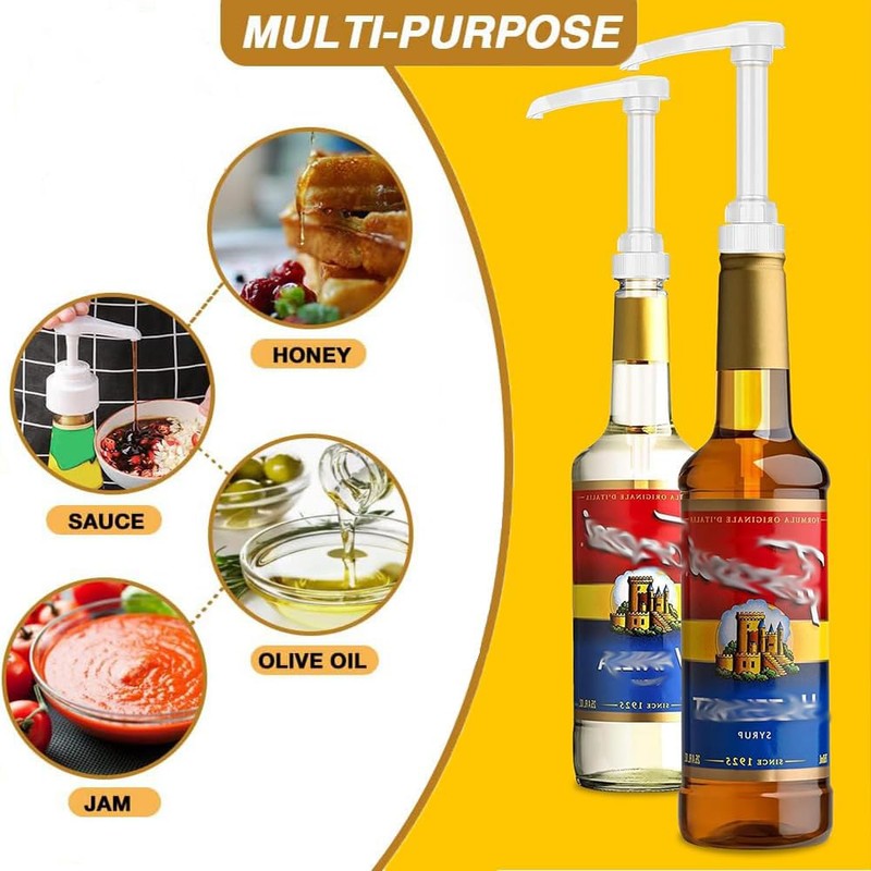 Pump Dispenser,2 Pcs Refillable Clear Plastic Press Pump Bottle 4CC