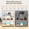 Design Portable Closet Wardrobe Clothes Rack Storage Organizer Shelf Bedroom