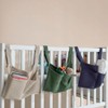 Aaricon Baby Bedside Hanging Storage Bag,2 Pockets Organizer for Baby
