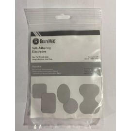 BodyMed TENS Unit - Electrodes - Reusable - 2" x 2" Square Pads NEW - 4 Self-adhering