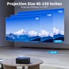 Projector with WiFi and Bluetooth,7-inch Touchscreen,Built-in Android System,Not Just a