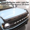 Bug Shield Hood Deflector with Light for Ford Bronco 2021-2025