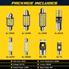 Spurtar 42PCS Interior Car Lights Superior Brightness White Dome Map