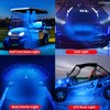 12V Led Blue Lights 210 Degree Wide Angle Waterproof Aluminum,