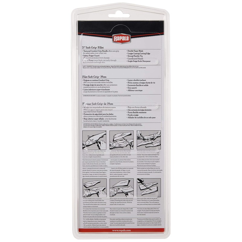 Rapala 7 1/2 Inch Soft Grip Fillet Knife / Single