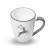 GMUNDNER KERAMIK Breakfast Cup Max Capacity: 0.3 Litres Grey Deer