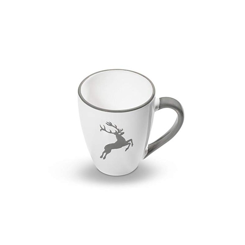 GMUNDNER KERAMIK Breakfast Cup Max Capacity: 0.3 Litres Grey Deer