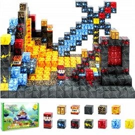 Yolla Loos Magnetic Building Blocks Montessori Toy Set 70 Pieces A Gift for Children Aged 3+