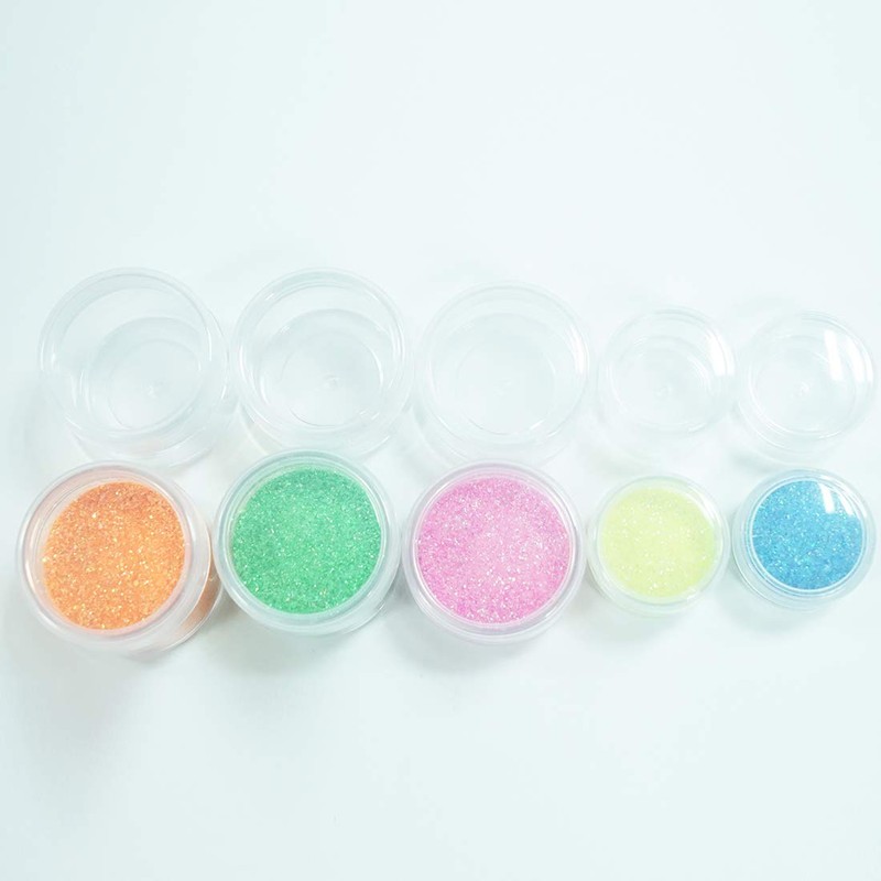 ZEJIA 10pcs Small Travel Containers, Clear Sample Containers with Screw