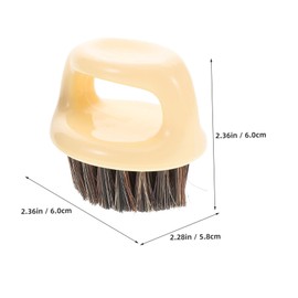 PACKOVE 2pcs Professional Barber Fade Brush Set Brush Beard Grooming Tool for Men Soft Bristles for Face and Neck Styling Retro Hair Care